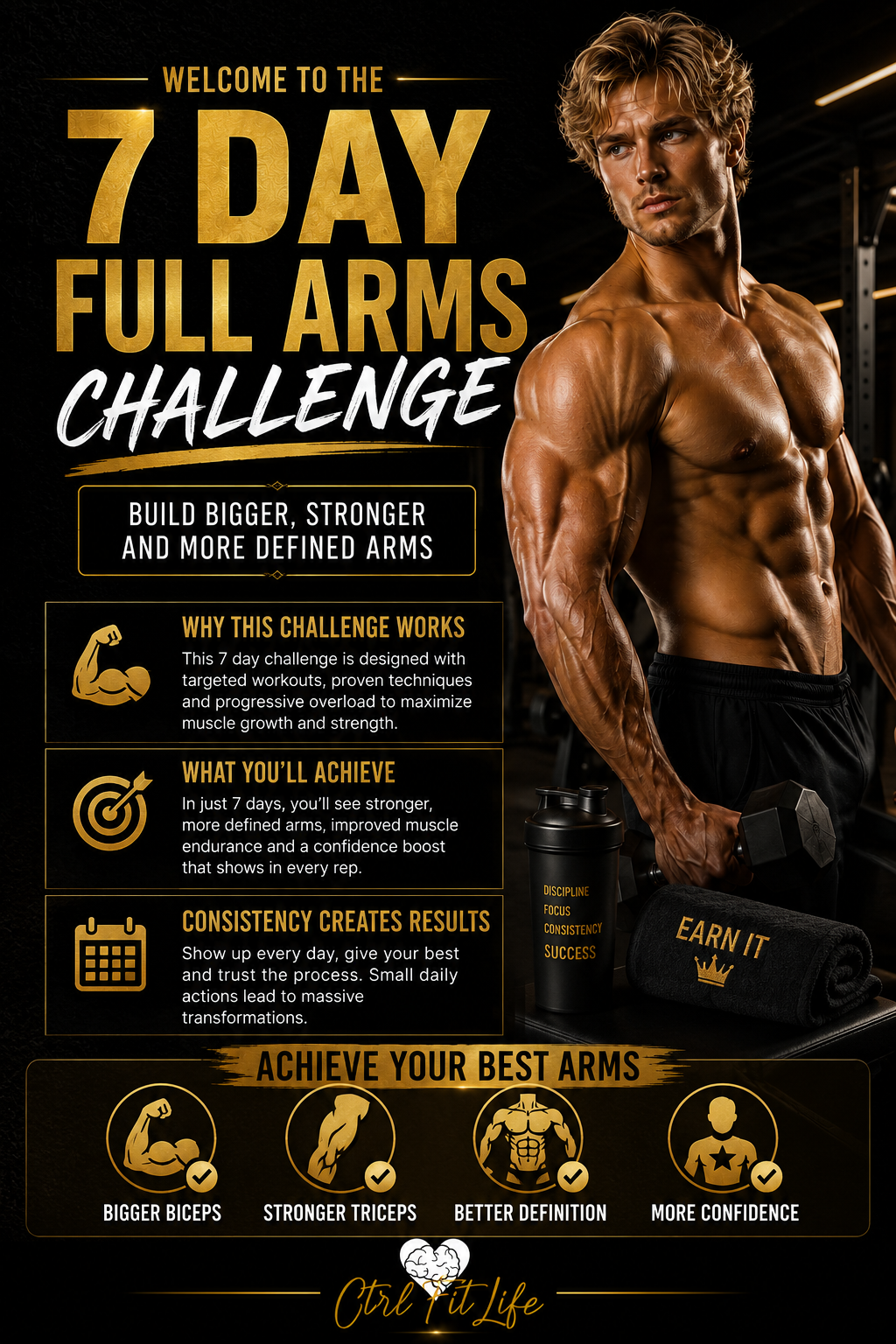 Digital 7 Days Full Arms workout plan