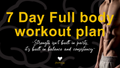 Digital 7 Days Full Body workout plan