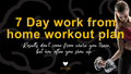 Digital 7 Days Work From Home workout plan